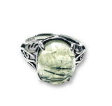 Gemstone Adjustable Filigree Ring - Janine Design