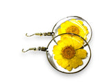 Pressed Flower Earrings/Real Flower Earrings/Resin Flower