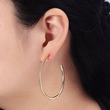 Patterned Hoop Earrings Silver Textured Hoop Earrings