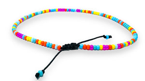 Summer Vibe Beaded Bracelet / Colorful Adjustable Bracelet