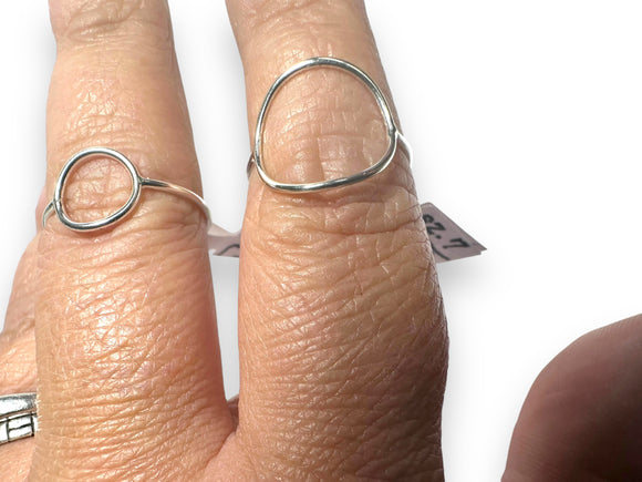 Silver Circle Ring/ Infinity Ring - Janine Design