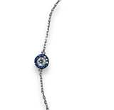 Evil Eye Silver Chain Bracelet