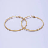 Patterned Hoop Earrings Silver Textured Hoop Earrings