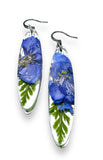 Pressed Flower Earrings/Real Flower Earrings/Resin Flower