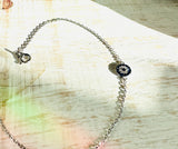 Evil Eye Silver Chain Bracelet