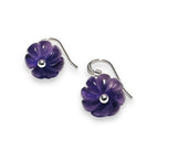 Amethyst Pumpkin Earrings