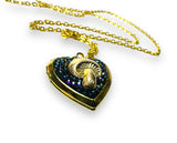 Crystal Clay Locket/Brass Locket/Affordable Gift