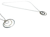 Family Circle Necklace/ Infinity Necklace/gold and Silver Necklace - Janine Design