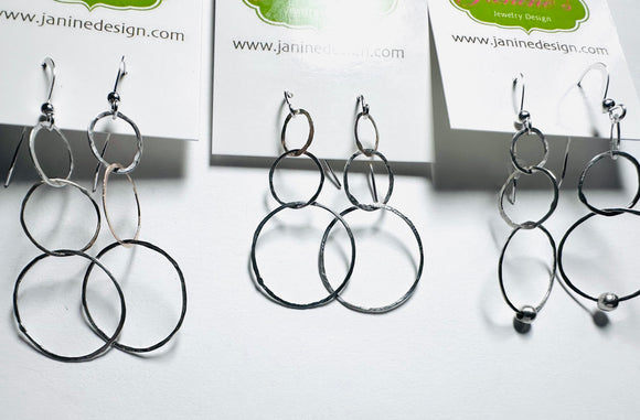 Triple Circle Earrings