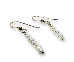 Pearl Bar Earrings