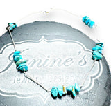 Turquoise Anklet/Sterling Silver Anklet