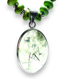 Prehnite green Gemstone Necklace