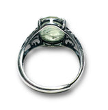 Gemstone Adjustable Filigree Ring - Janine Design