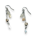 Chain Drop Earrings-moonstone Gemstone