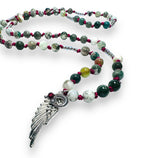 Angel Wing Gemstone Necklace