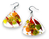 Pressed Flower Earrings/Real Flower Earrings/Resin Flower