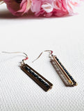 Gemstone Bar Earrings