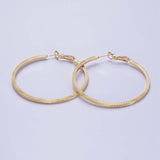 Patterned Hoop Earrings Silver Textured Hoop Earrings