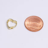 14K Gold Filled 10mm Heart Huggie Cartilage Earrings