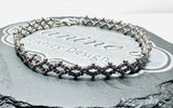 Tiny Woven Crystal Bracelet/7.5” bracelet