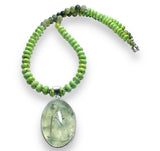 Prehnite green Gemstone Necklace