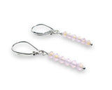 Pink “opal” ish Crystal Drop Earrings