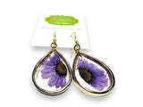 Pressed Flower Earrings/Real Flower Earrings/Resin Flower