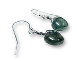 Heart Genuine Labradorite Silver Earrings, Labradorite - Janine Design