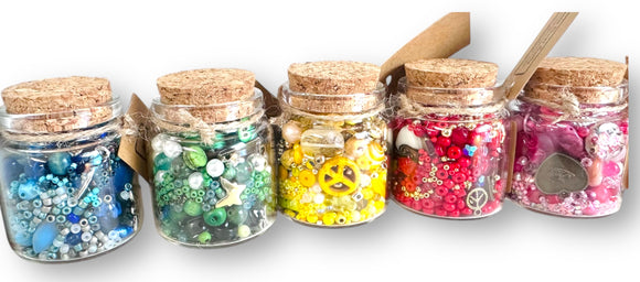 *Mini Jar of Goodies/ Random Bead Jar/Trinkets and Treasures