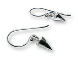 Tiny silver Spike Earrings