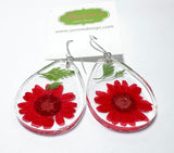 Pressed Flower Earrings/Real Flower Earrings/Resin Flower