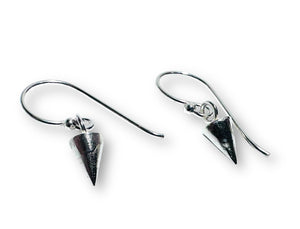 Tiny silver Spike Earrings