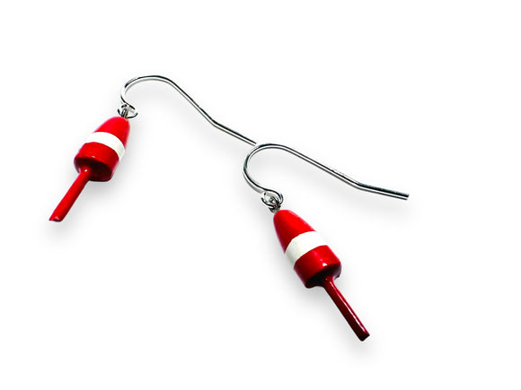 Tiny Lobster Buoy Earrings/ Nautical Earrings
