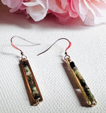 Gemstone Bar Earrings