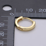 15mm Simple Round Hoop Huggie Earring