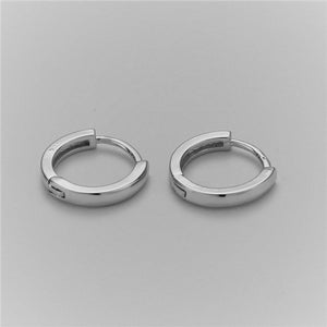 15mm Simple Round Hoop Huggie Earring