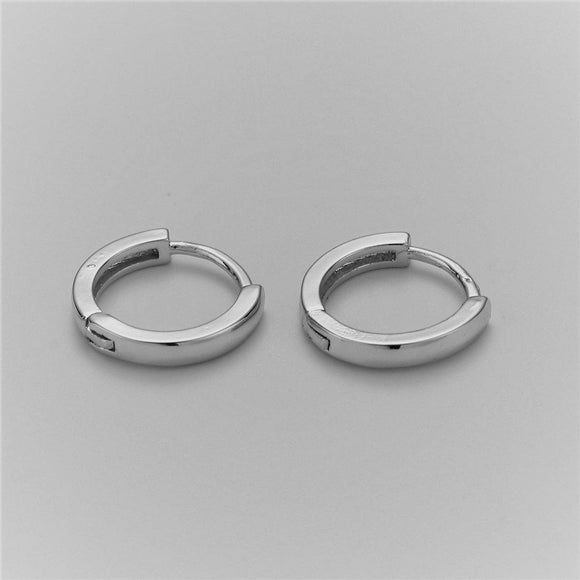 15mm Simple Round Hoop Huggie Earring